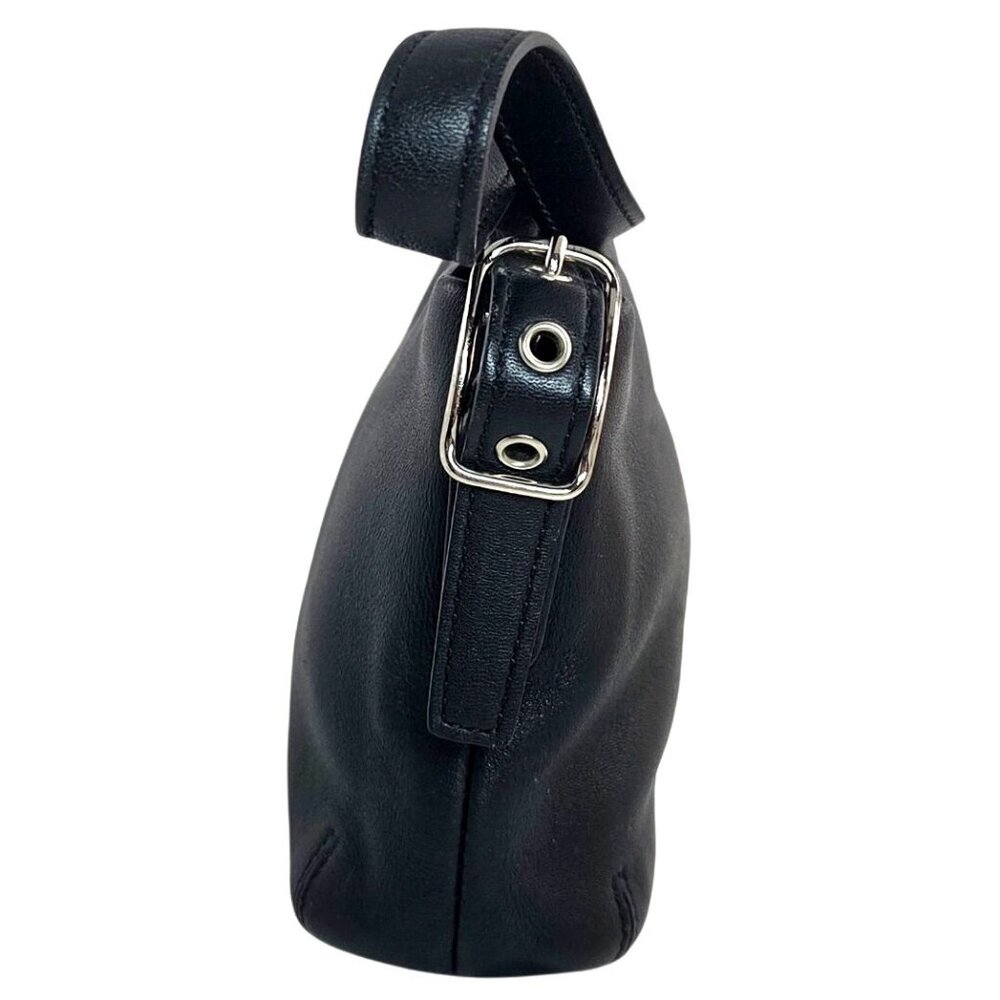 Vintage Y2K Coach Legacy Mini Dufflette Black Leather  Metal Hangtag Signature - Picture 8 of 11